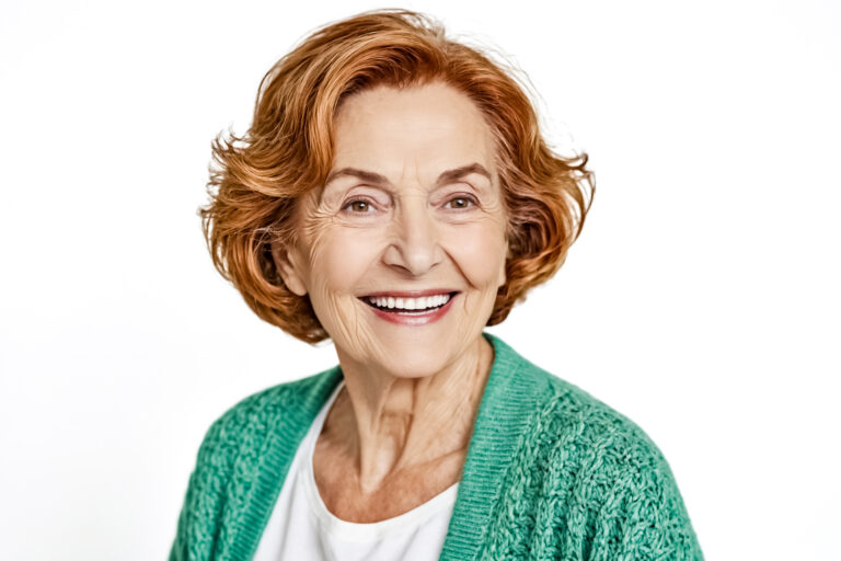 Satisfied joint pain treatment recipient smiling